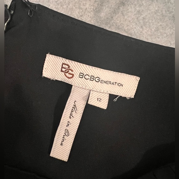 BCBGeneration Black Satin Dress - Picture 4 of 4